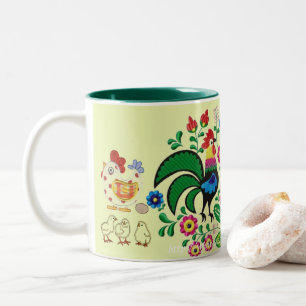 Caneca De Café Em Dois Tons "Lábios de frango"