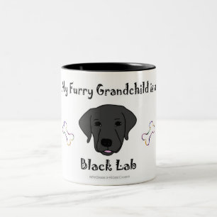 Caneca De Café Em Dois Tons laboratório negro