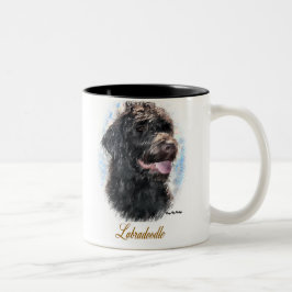 Caneca De Café Em Dois Tons Labradoodle Gifts