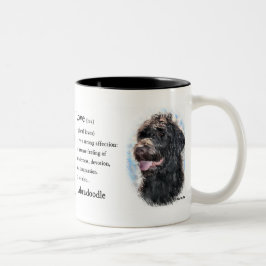 Caneca De Café Em Dois Tons Labradoodle Gifts