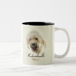 Caneca De Café Em Dois Tons Labradoodle Lovers Gifts