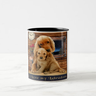Caneca De Café Em Dois Tons Labrador Retriever