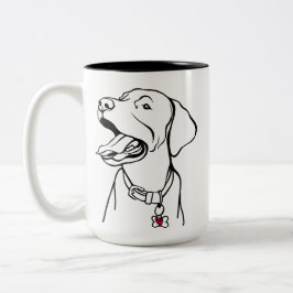 Caneca De Café Em Dois Tons Labrador Retriever Mug