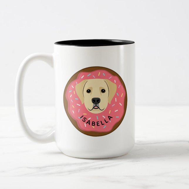 Caneca De Café Em Dois Tons Labrador Retriever Mugs (Esquerda)