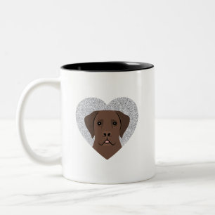 Caneca De Café Em Dois Tons Labrador Retriever Mugs