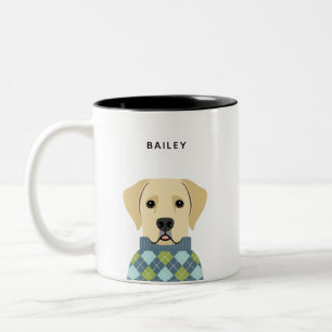 Caneca De Café Em Dois Tons Labrador Retriever Mugs
