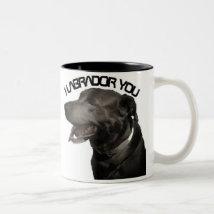 Caneca De Café Em Dois Tons Labrador Você