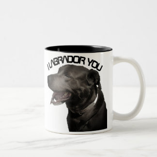 Caneca De Café Em Dois Tons Labrador Você