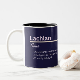 Caneca De Café Em Dois Tons Lachlan Boy Personalized Name Definition