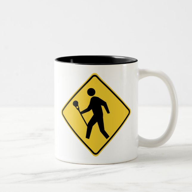 Caneca De Café Em Dois Tons Lacrossing (Direita)