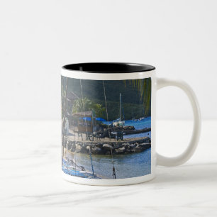 Caneca De Café Em Dois Tons Lado da praia no Leverick Bay Resort & Marina,