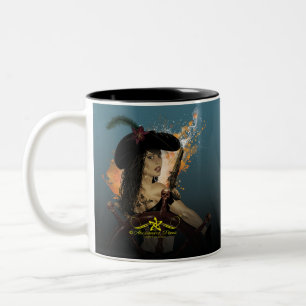 Caneca De Café Em Dois Tons Lady Black Corsair