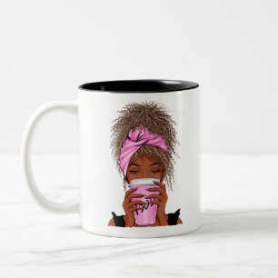 Caneca De Café Em Dois Tons Lady Boss Life, Chefe Babe Mulher