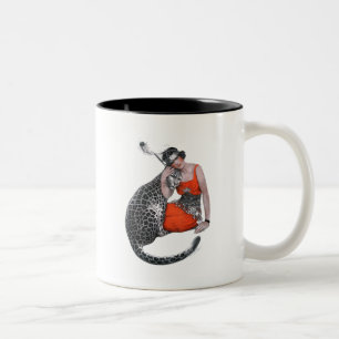 Caneca De Café Em Dois Tons Lady e Leopard