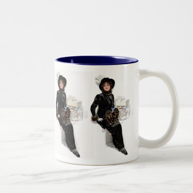 Caneca De Café Em Dois Tons Lady in Black (Direita)
