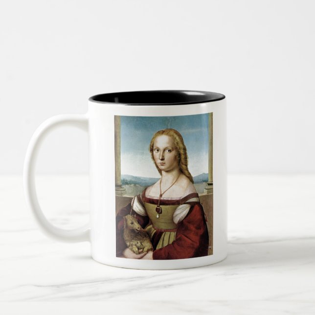 Caneca De Café Em Dois Tons Lady with Unicorn - Rafael - c1506 (Esquerda)