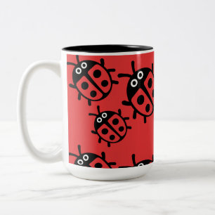 Caneca De Café Em Dois Tons ladybird E Ladybug