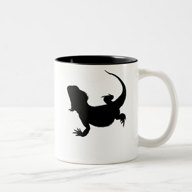 Caneca De Café Em Dois Tons Lagarto preguiçoso (Direita)
