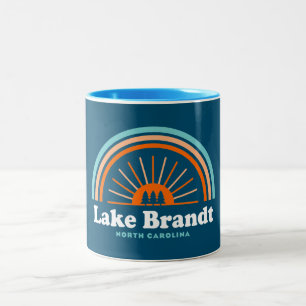 Caneca De Café Em Dois Tons Lago Brandt Carolina do Norte Rainbow
