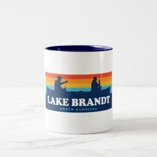 Caneca De Café Em Dois Tons Lago Brandt North Carolina Canoe
