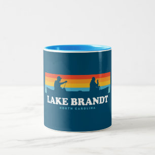 Caneca De Café Em Dois Tons Lago Brandt North Carolina Canoe