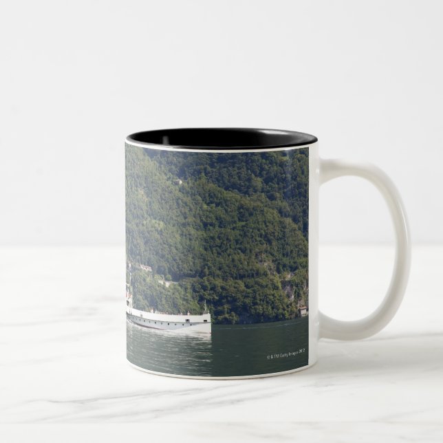 Caneca De Café Em Dois Tons Lago Como, ferryboat (Direita)