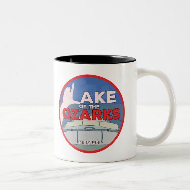 Caneca De Café Em Dois Tons Lago dos Ozarks (Direita)