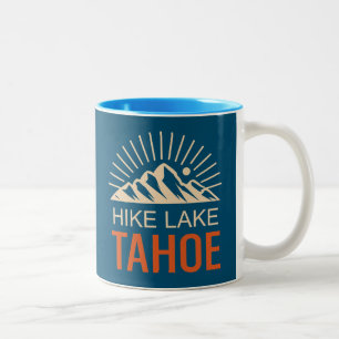 Caneca De Café Em Dois Tons Lago Hike Tahoe Sunburst