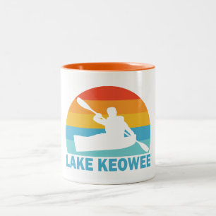 Caneca De Café Em Dois Tons Lago Keowee Carolina do Sul Caiaque