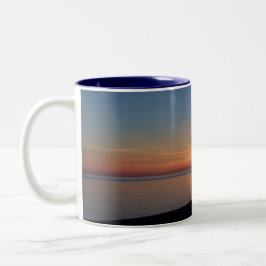Caneca De Café Em Dois Tons Lago Michigan Sunset Mug
