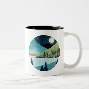 Caneca De Café Em Dois Tons Lago Moonrise