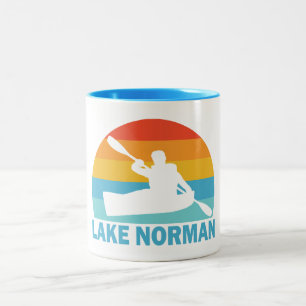 Caneca De Café Em Dois Tons Lago Norman Carolina do Norte Kayak