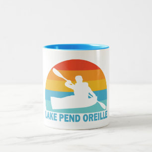 Caneca De Café Em Dois Tons Lago Pend Oreille Idaho Caiaque