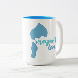 Caneca De Café Em Dois Tons Lago Reynolds, pata da pata, Michigan
