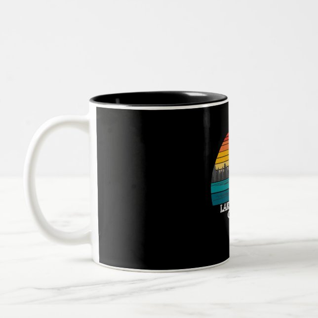 Caneca De Café Em Dois Tons Lago Sinclair Georgia (Esquerda)