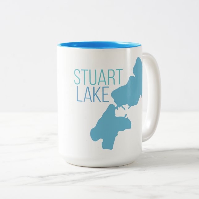 Caneca De Café Em Dois Tons Lago Stuart (Frente Esquerda)