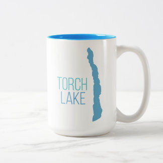 Caneca De Café Em Dois Tons Lago torch, Kalkaska County, Michigan