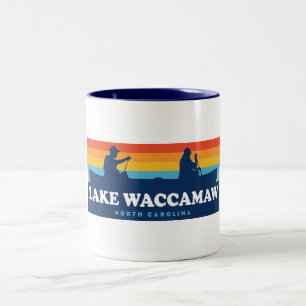 Caneca De Café Em Dois Tons Lago Waccamaw North Carolina Canoe