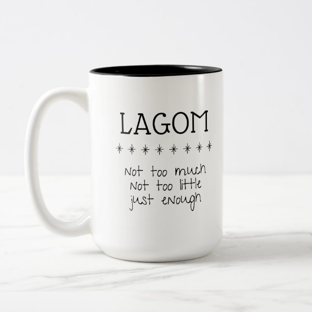 Caneca De Café Em Dois Tons Lagom Mug (Esquerda)