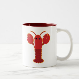 Caneca De Café Em Dois Tons Lagosta