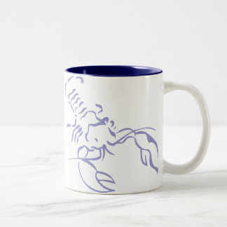Caneca De Café Em Dois Tons Lagosta azul