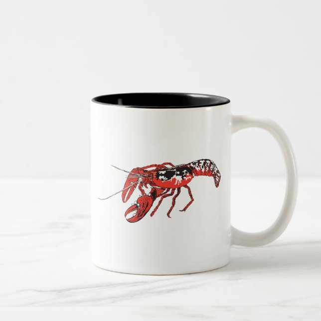 Caneca De Café Em Dois Tons lagostins (Direita)