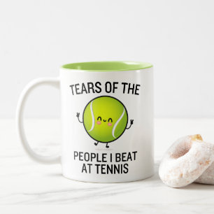 Caneca De Café Em Dois Tons Lágrimas das Pessoas que Eu Derrotei no Tênis