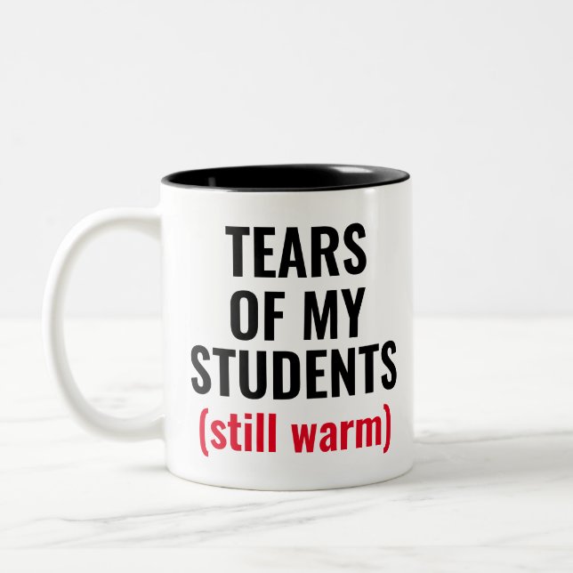 Caneca De Café Em Dois Tons Lágrimas De Estudantes Engraçados Médicos Professo (Esquerda)