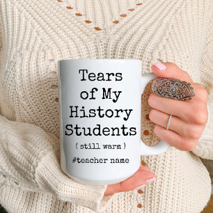 Caneca De Café Em Dois Tons Lágrimas de minha história, estudantes ainda aquec