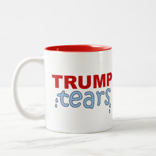 Caneca De Café Em Dois Tons Lágrimas de Trump
