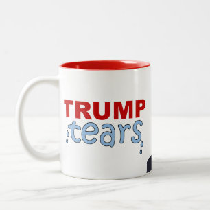 Caneca De Café Em Dois Tons Lágrimas de Trump