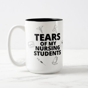 Caneca De Café Em Dois Tons Lágrimas Dos Meus Estudantes Enfermeiros Que O Pro