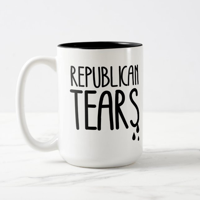 Caneca De Café Em Dois Tons Lágrimas Republicanas (Esquerda)