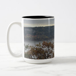 Caneca De Café Em Dois Tons Lake Nature